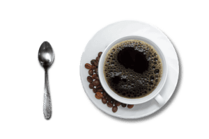 black vs white coffee