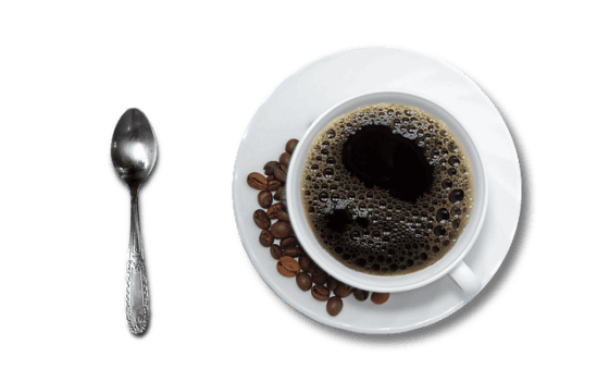 black vs white coffee